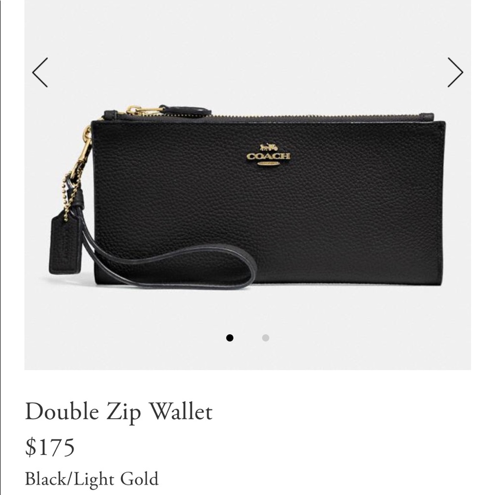 COACH Double Zip Wallet